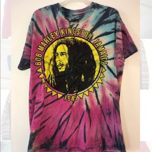 Tie-Dye Bob Marley Kingston, Jamaica 1945 tshirt